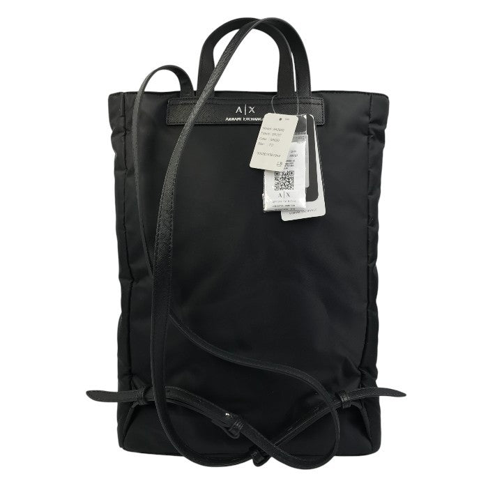 ARMANI EXCHANGE アルマーニ エクスチェンジ リュックサック ユニセックス ナイロン バックパック ブラック 942932 中古 T1