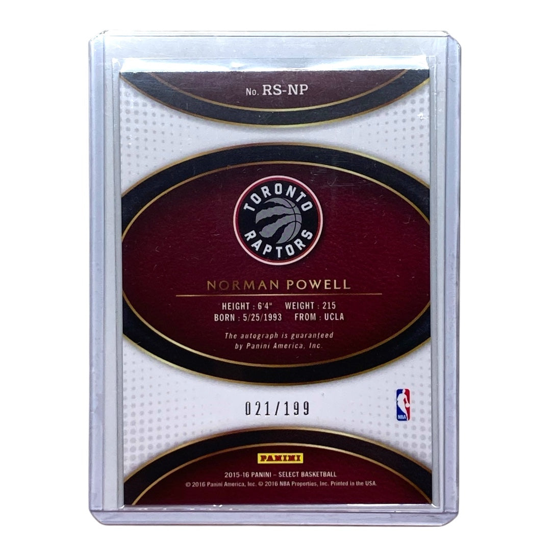 PANINI NBAカード SELECT NORMAN POWELL RAPTORS 021/199 #RS-NP 中古 IT2