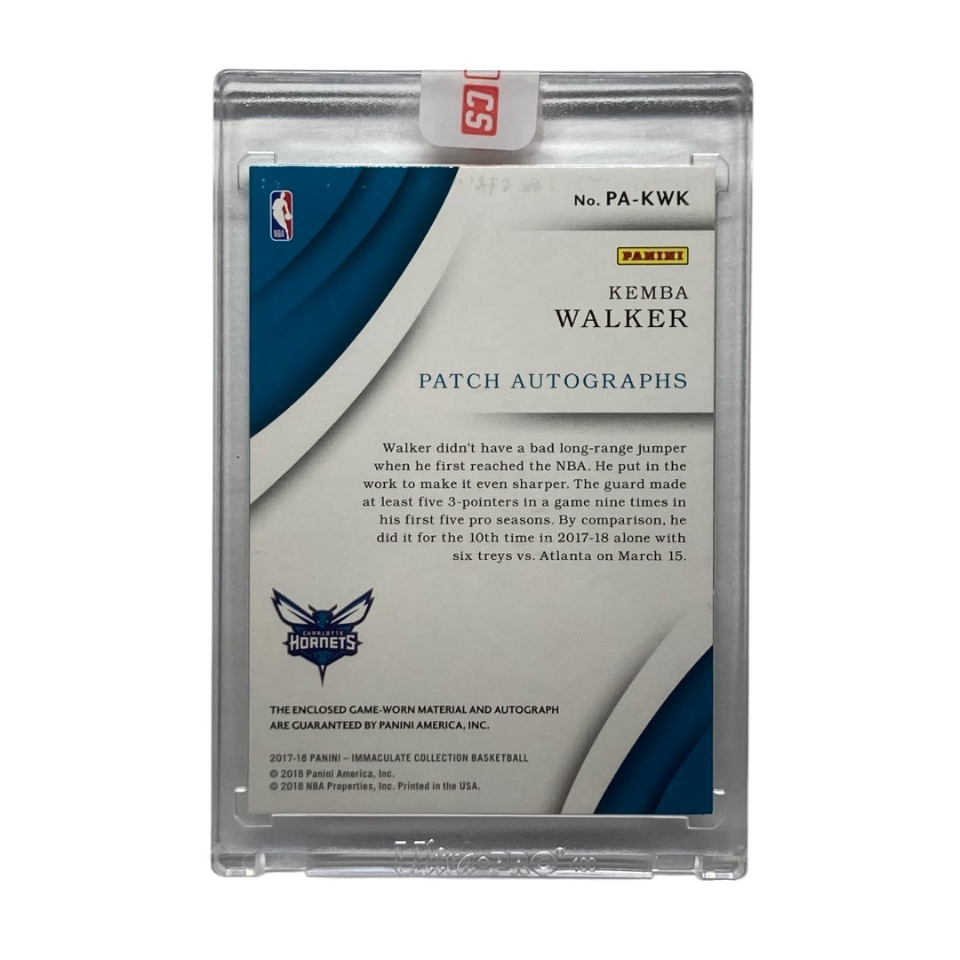 PANINI NBAカード IMMACULATE KEMBA WALKER HORNETS 13/25 #PA-KWK 中古 IT2