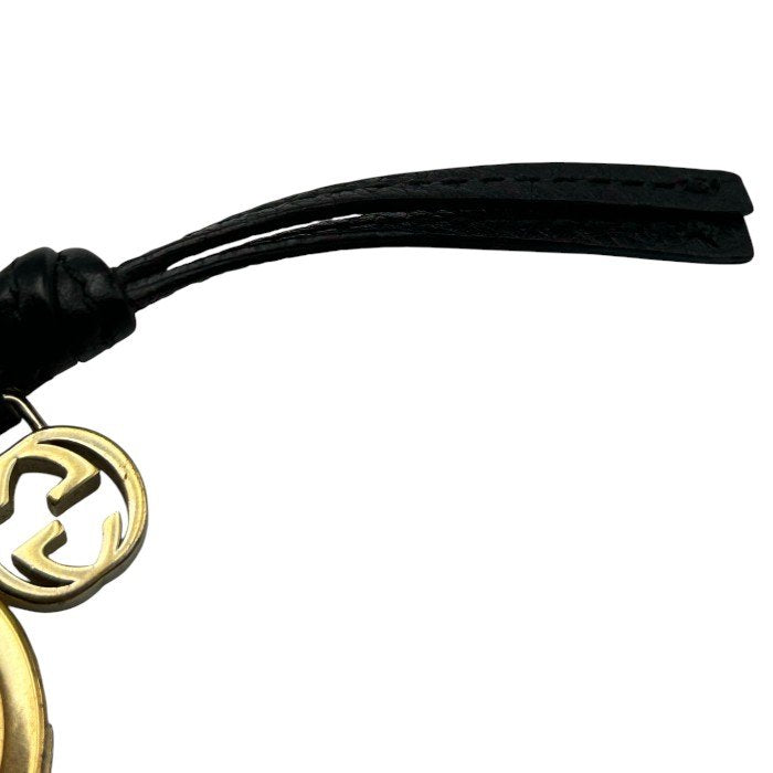 GUCCI グッチ インターロッキングG レザー キーリング 本革 ブランド メンズ レディース 中古 W4