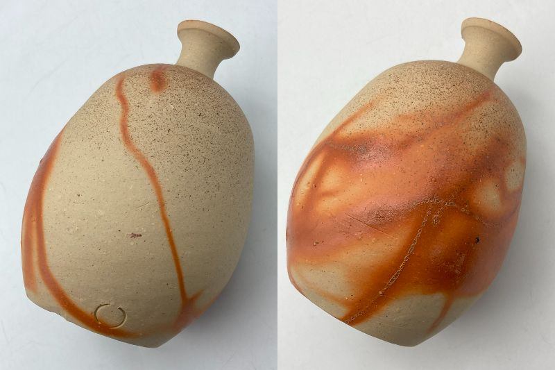 備前焼 渡辺 聡 芋徳利 酒器 中古 D4