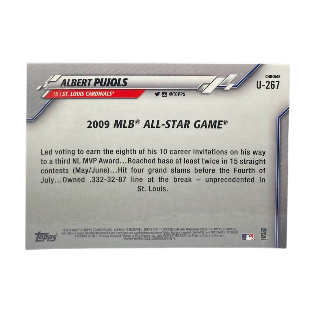 TOPPS MLBカード CHROME ALBERT PUJOLS ST. LOUIS CARDINALS #U-267 中古 IT2