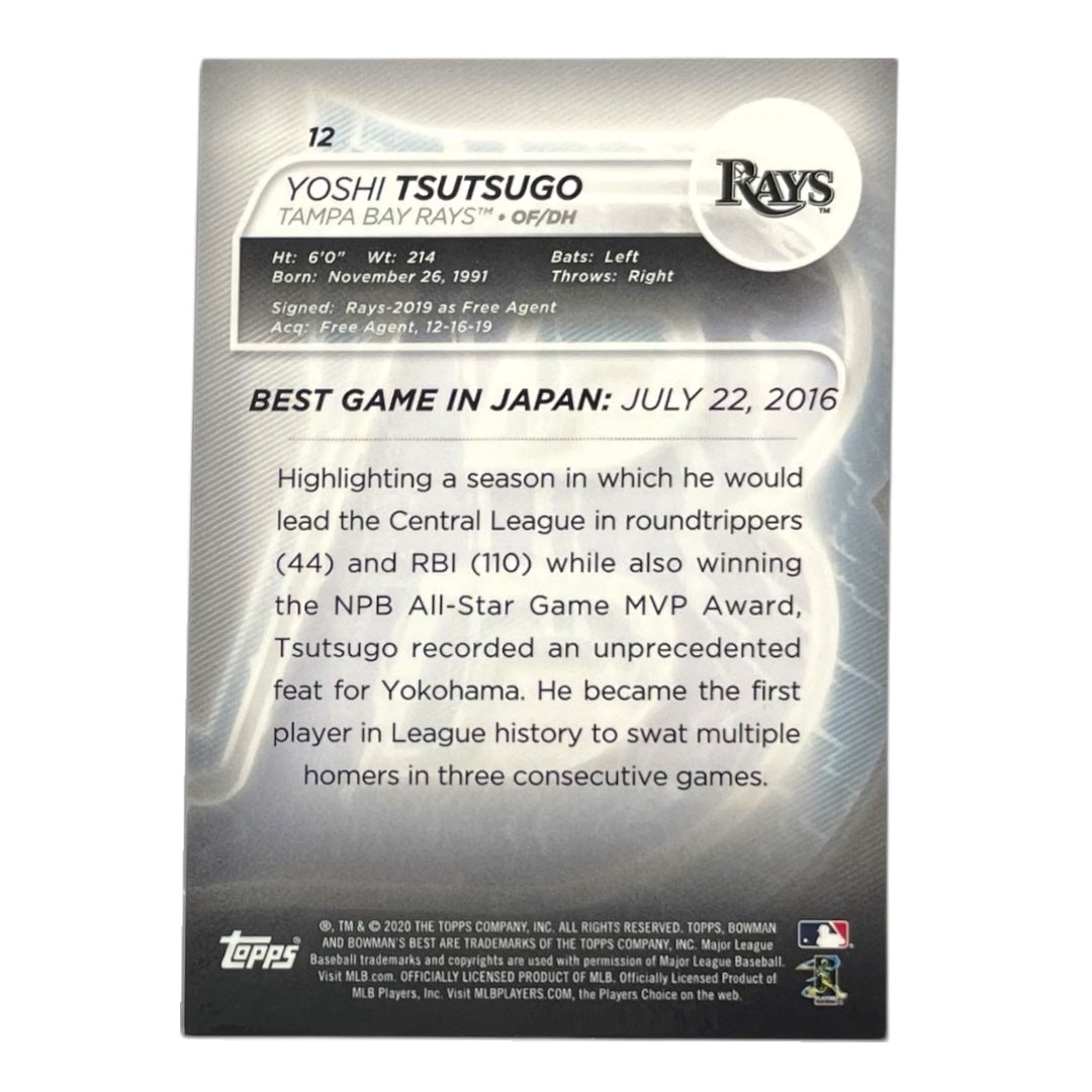 TOPPS MLBカード BOWMAN'S BEST YOSHI TSUTSUGO TAMPA BAY RAYS /99 #12 中古 IT2