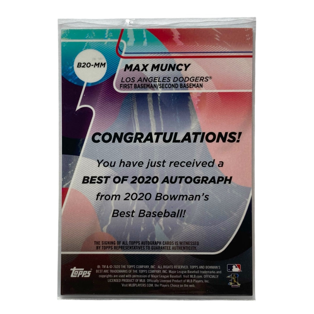 TOPPS MLBカード BOWMAN'S BEST MAX MUNCY DODGERS #B20-MM 中古 IT2