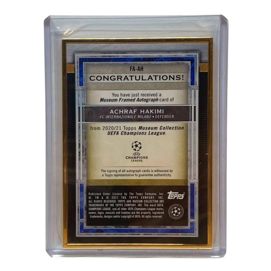 TOPPS サッカーカード MUSEUM COLLECTION ACHRAF HAKIMI INTERNAZIONALE MILANO 21/50 #FA-AH 中古 IT2
