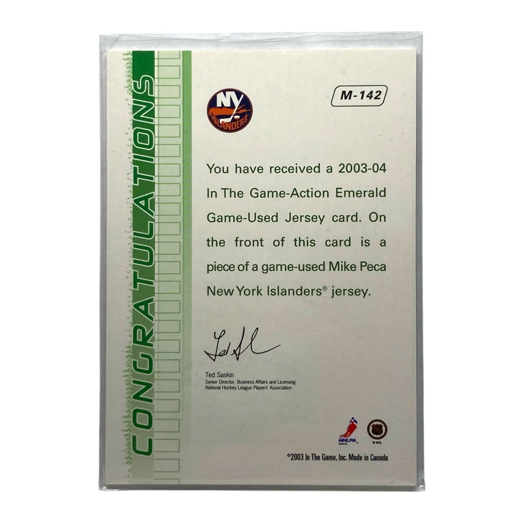 In The Game NHLカード ACTION MIKE PECA ISLANDERS #M-142 中古 IT2