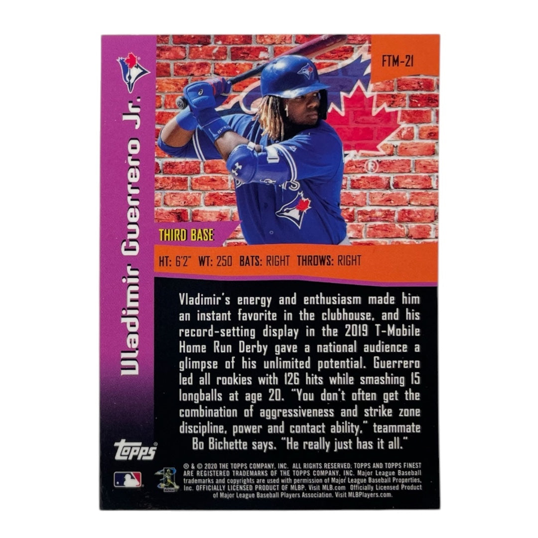 TOPPS MLBカード FINEST VLADIMIR GUERRERO JR. BLUE JAYS #FTM-21 中古 IT2