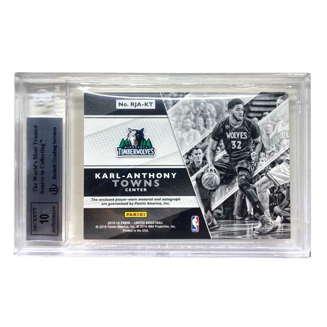 PANINI NBAカード LIMITED KARL-ANTHONY TOWNS TIMBERWOLVES 16/25 #RJA-KT 中古 IT2