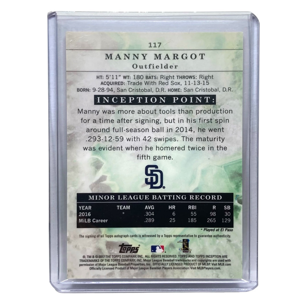 TOPPS MLBカード INCEPTION MANNY MARGOT PADRES 17/50 #117 中古 IT2