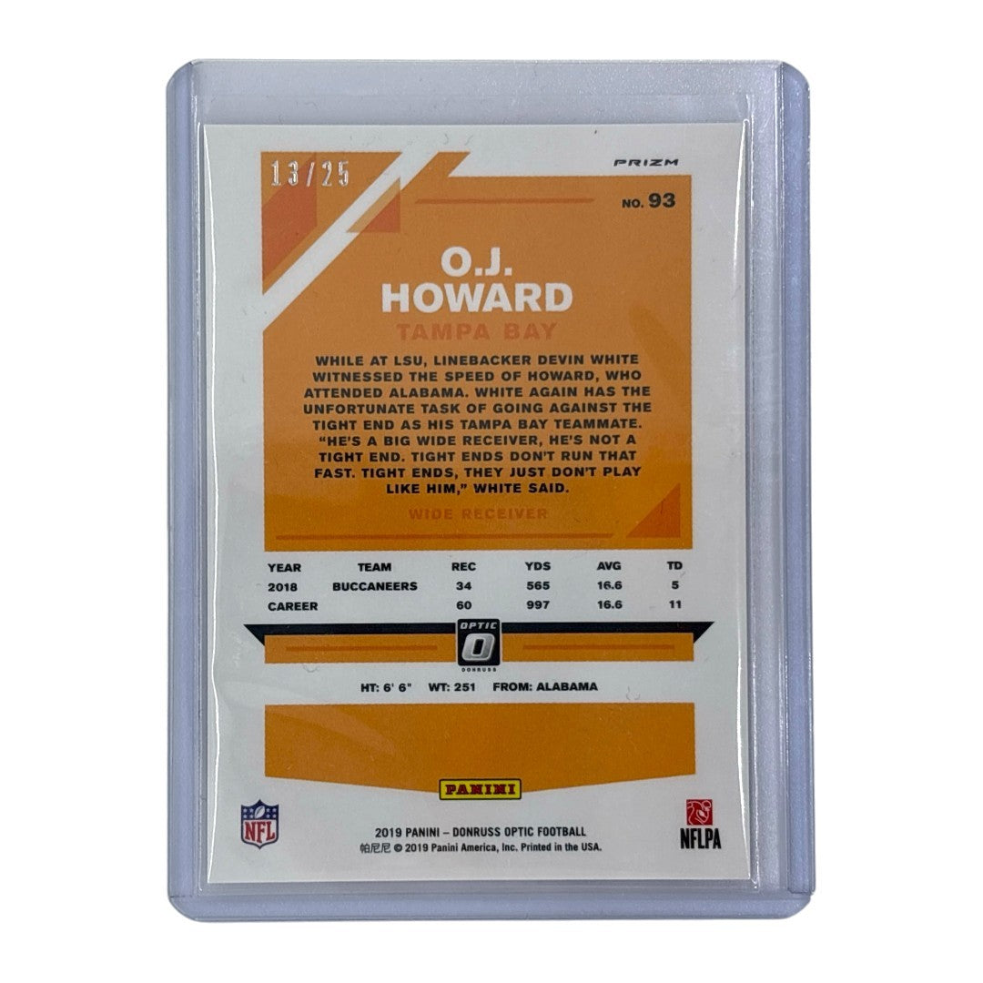 PANINI NFLカード DONRUSS OPTIC PRIZM O.J. HOWARD TAMPA BAY 13/25 #93 中古 IT1