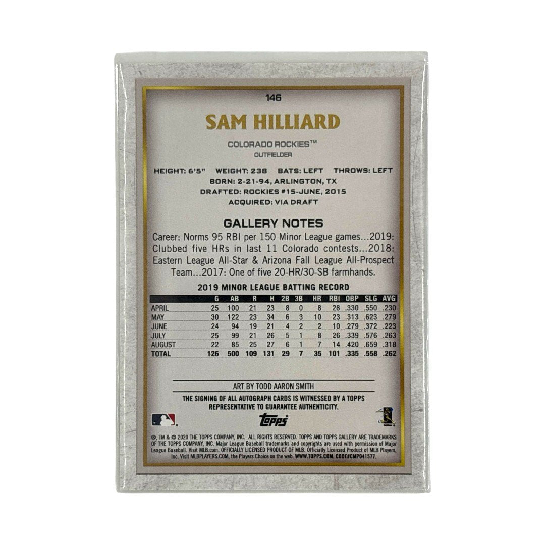TOPPS MLBカード GALLERY SAM HILLIARD COLORADO ROCKIES #146 中古 IT1