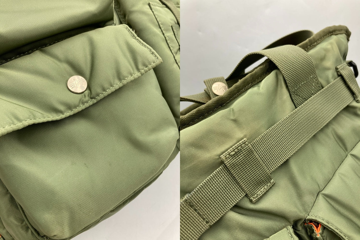 ALPHA INDUSTRIES アルファインダストリーズ 2WAY トートバッグ 中古 D4