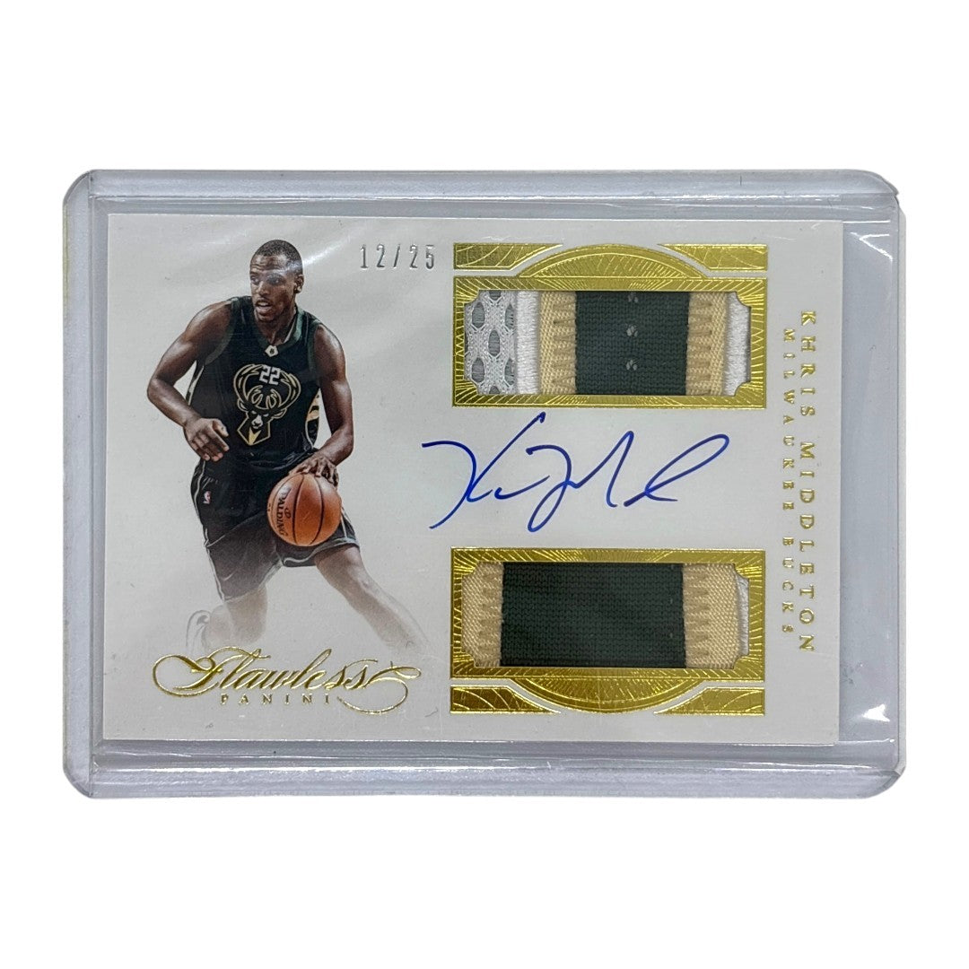 PANINI NBAカード FLAWLESS KHRIS MIDDLETON MILWAUKEE BUCKS 12/25 #DPA-KM 中古 IT1