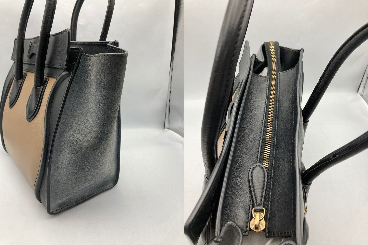 CELINE セリーヌ ラゲージ マイクロ ショッパー ハンドバッグ 中古 D4