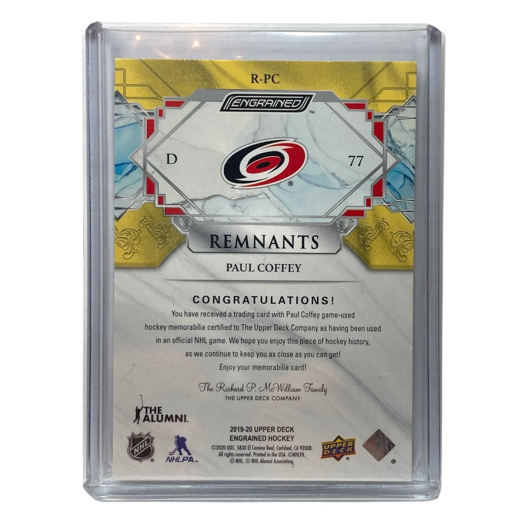UPPER DECK NHLカード ENGRAINED PAUL COFFEY HURICANES 083/100 #R-PC 中古 IT2