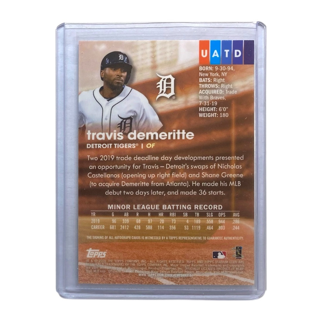 TOPPS MLBカード STUDIUM CLUB TRAVIS DEMERITTE DETROIT TIGERS #UATD 中古 IT2