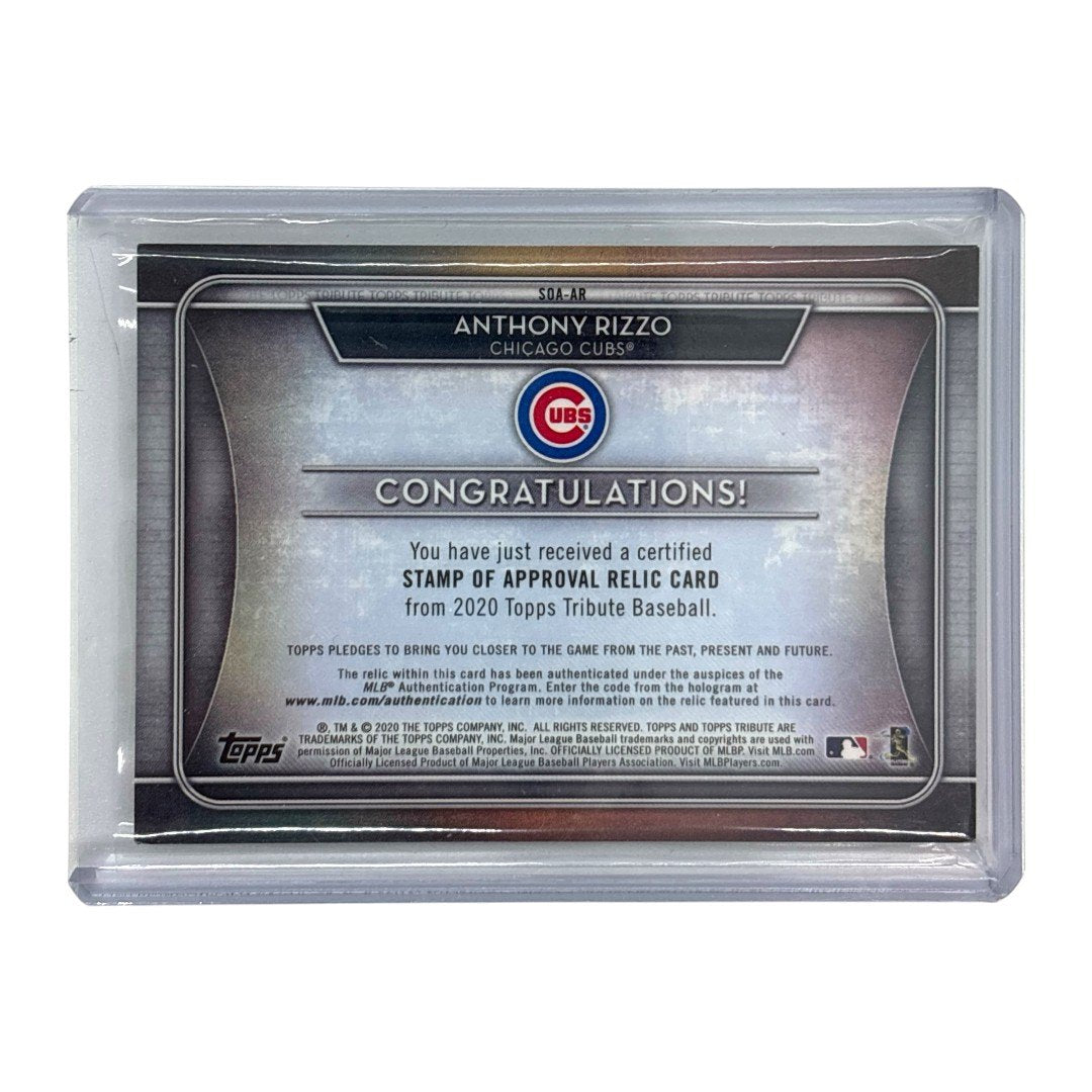 TOPPS MLBカード TRIBUTE ANTHONY RIZZO CHICAGO CUBS 17/50 #SOA-AR 中古 IT1