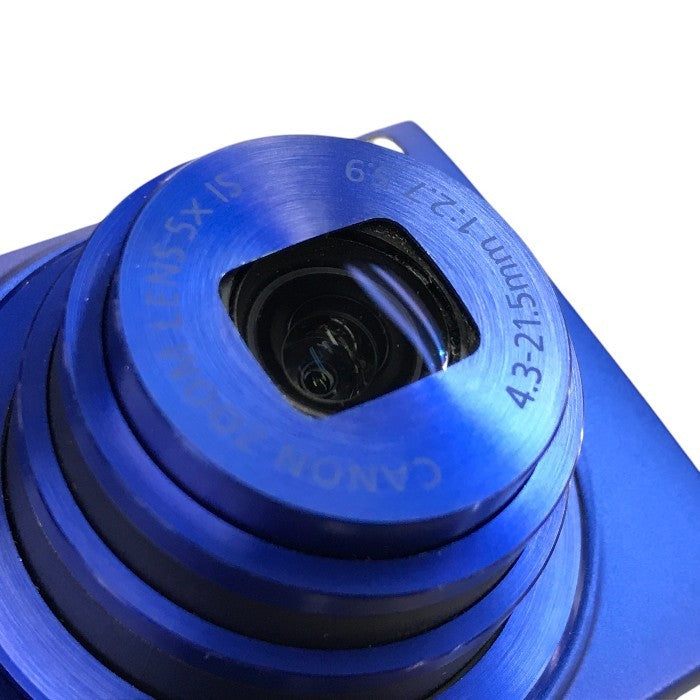 Canon デジタルカメラ ブルー 光学5倍ズーム 広角24mm Wi-Fi対応 キャノン SDカード IXY420F(BL) 中古 T1
