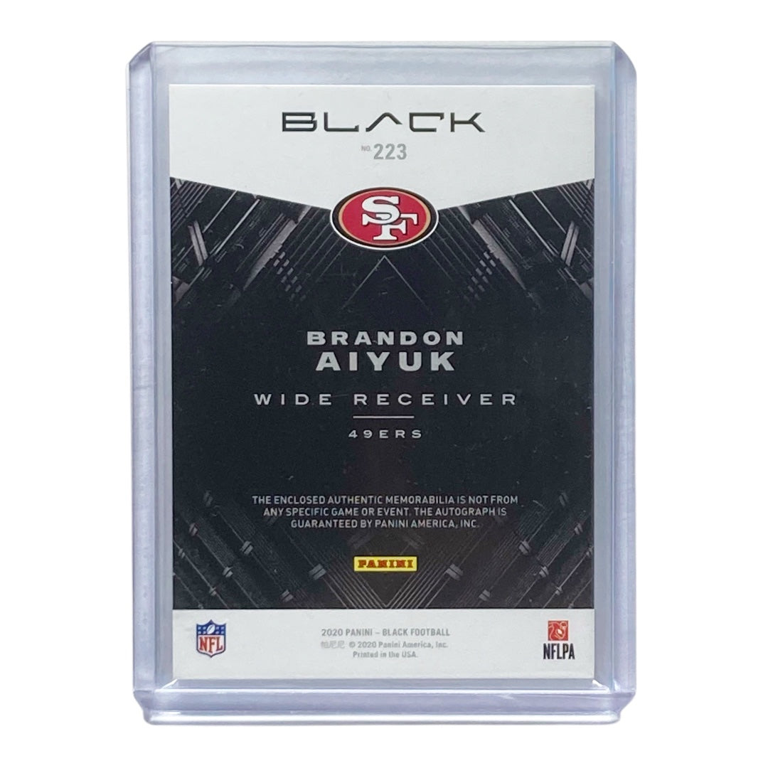 PANINI NFLカード BLACK BRANDON AIYUK 49ERS 019/199 #223 中古 IT2
