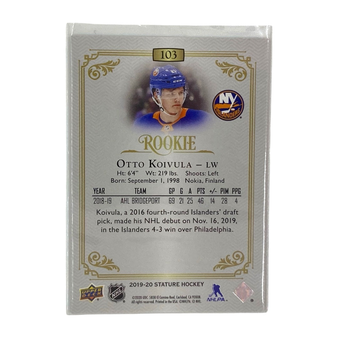 UPPER DECK NHLカード STATURE OTTO KOIVULA ISLANDERS 36/75 #103 中古 IT2