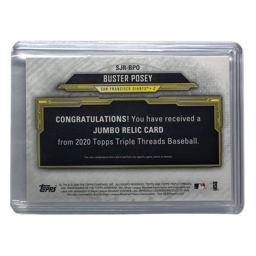 TOPPS MLBカード TRIPLE THREADS BUSTER POSEY SAN FRANCISCO GIANTS /27 #SJR-BPO 中古 IT2