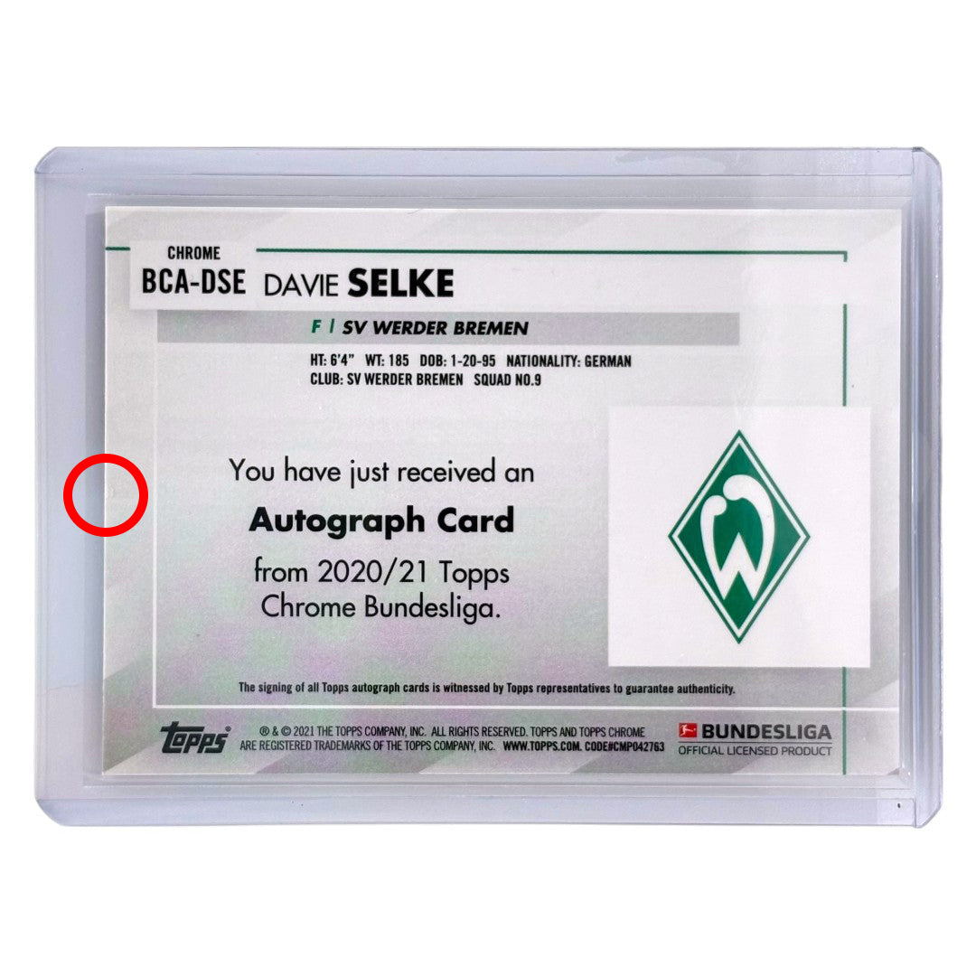 TOPPS サッカーカード CHROME DAVIE SELKE WERDER BREMEN #BCA-DSE 中古 IT1