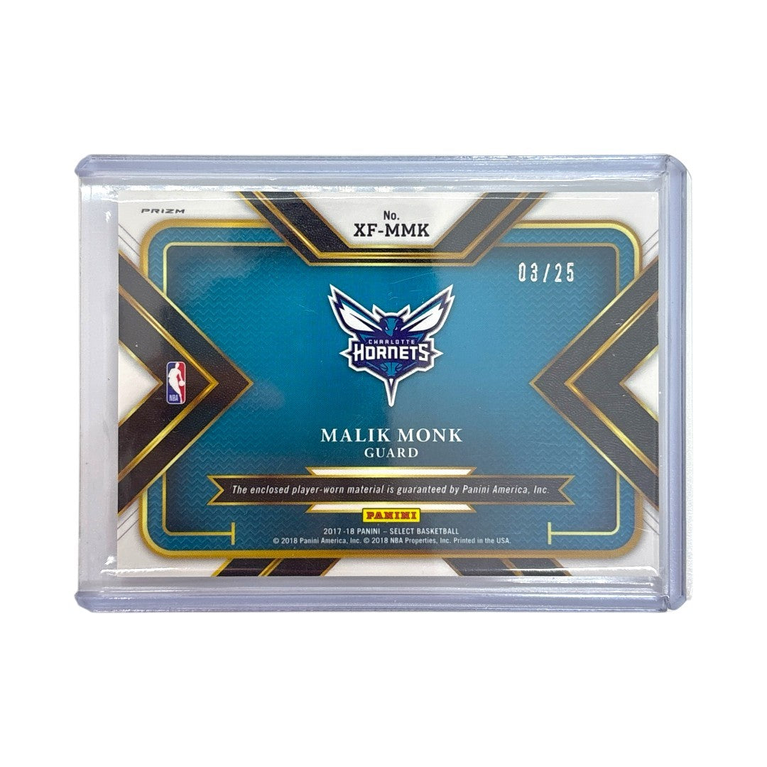 PANINI NBAカード SELECT PRIZM MALIK MONK CHARLOTTE HORNETS 03/25 #XF-MMK 中古 IT1