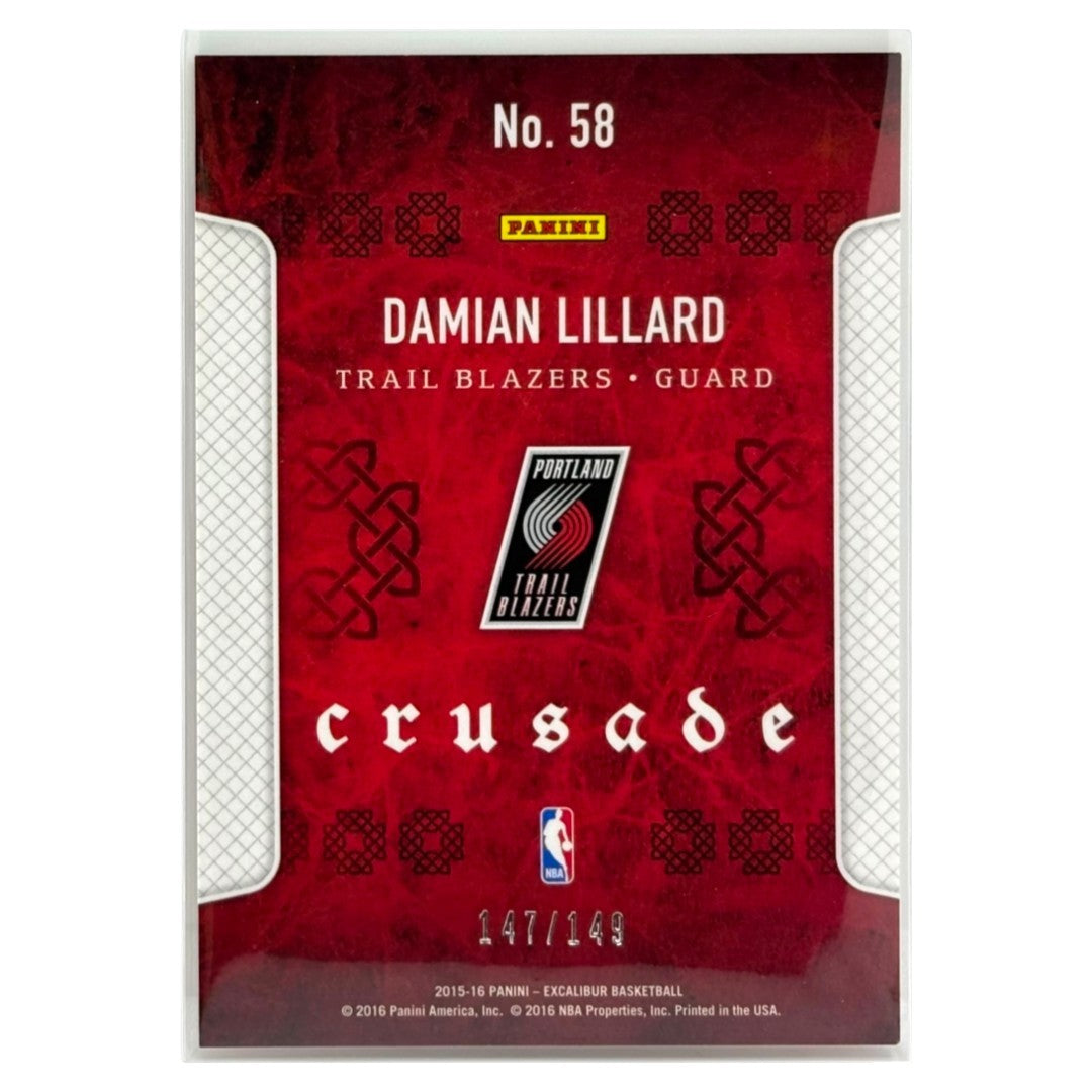 PANINI NBAカード EXCALIBUR DAMIAN LILLARD TRAIL BLAZERS /149 #58 中古 IT1