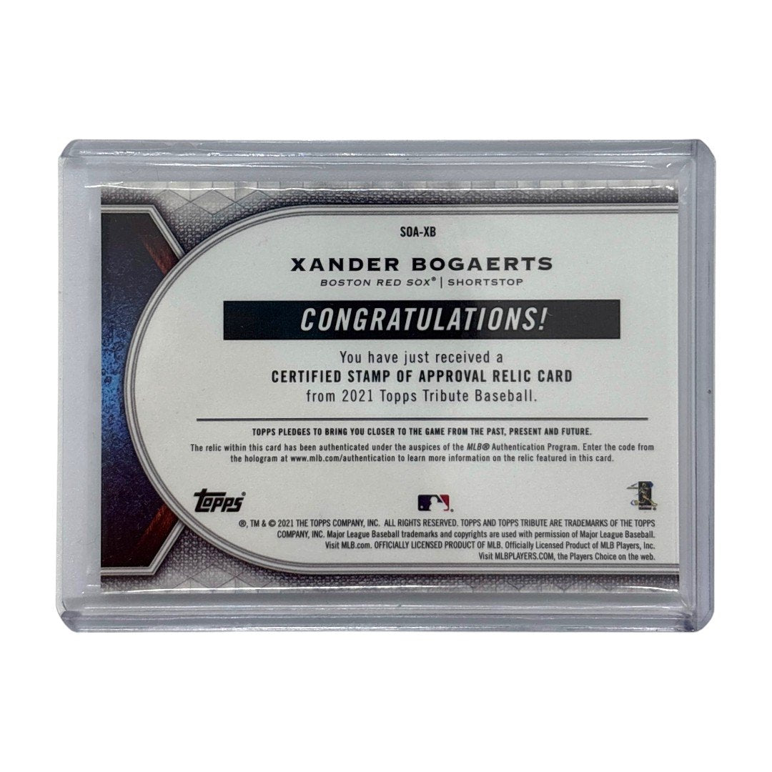 TOPPS MLBカード TRIBUTE XANDER BOGAERTS BOSTON RED SOX 81/99 #SOA-XB 中古 IT1