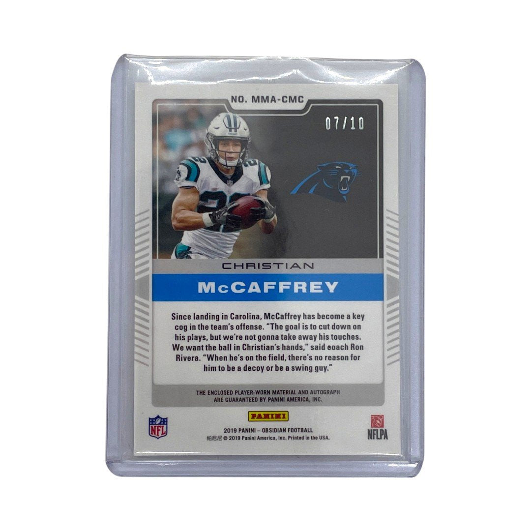 PANINI NFLカード OBSIDIAN MATRIX CHRISTIAN McCAFFREY CAROLINA PANTHERS 07/10 #MMA-CMC 中古 IT1