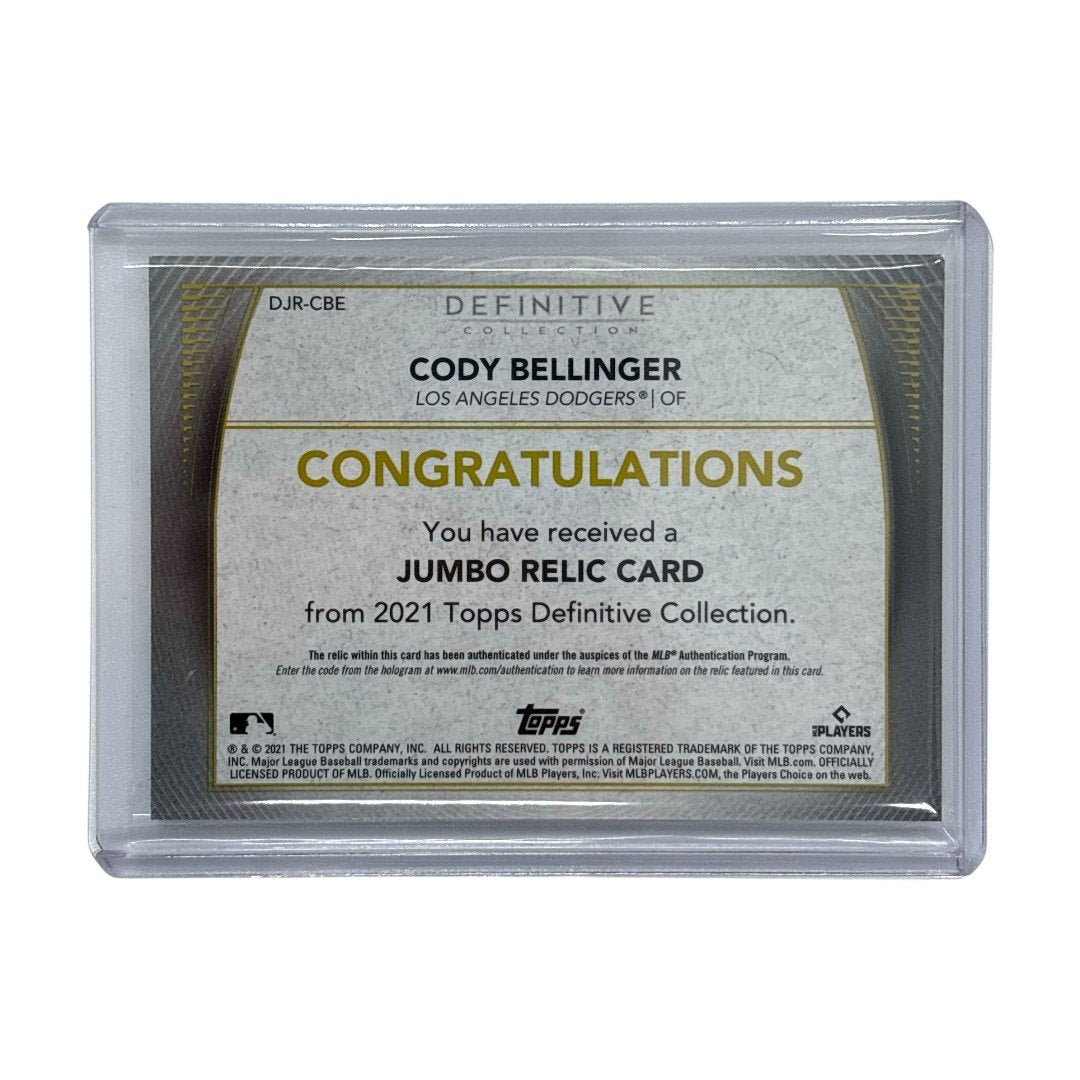 TOPPS MLBカード DEFINITIVE COLLECTION CODY BELLINGER LOS ANGELES DODGERS 47/50 #DJR-CBE 中古 IT1