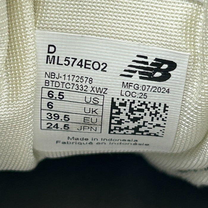 New Balance ニューバランス スニーカー 574 ML574EO2 24.5cm レディース メンズ ユニセックス 靴 シューズ 中古 W4