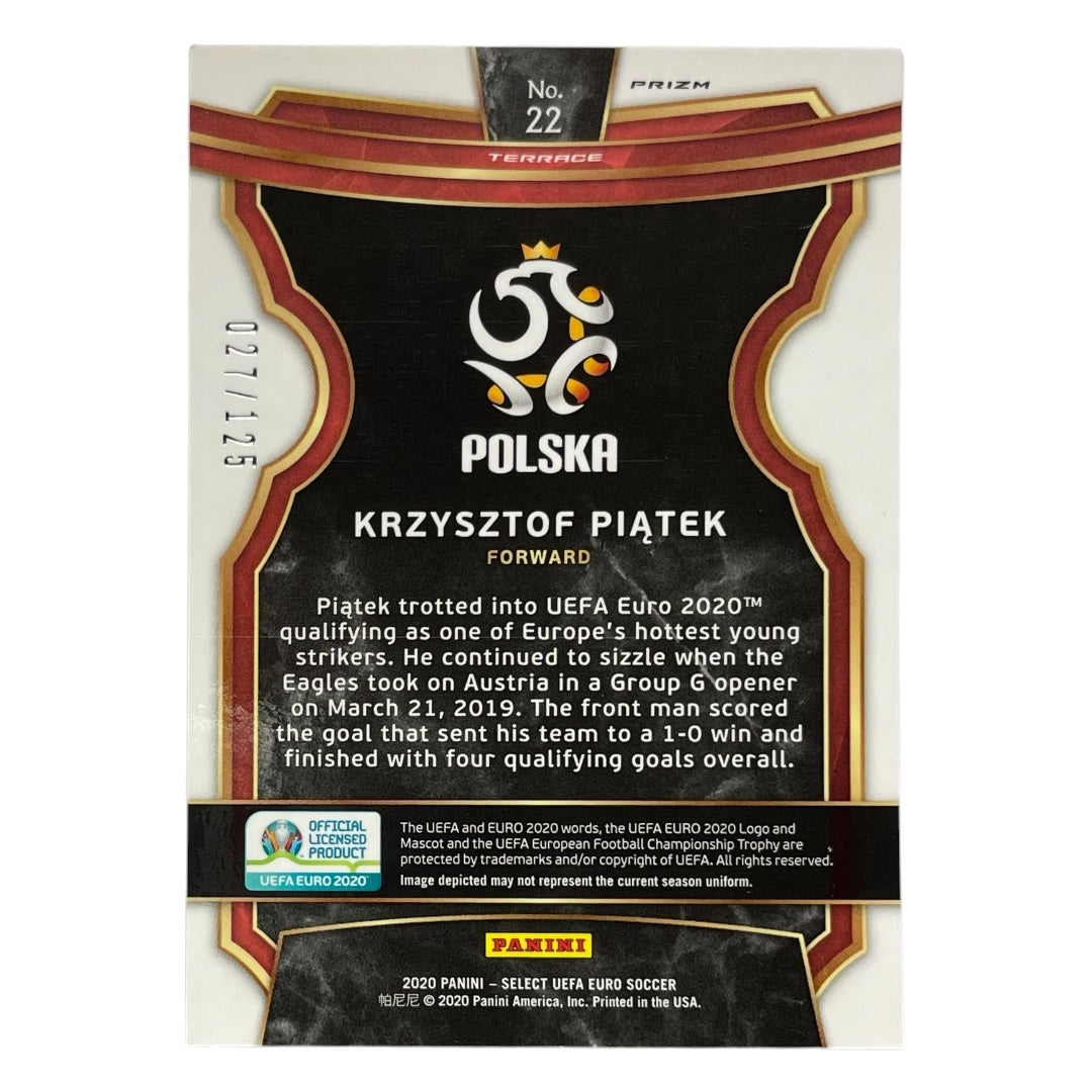 PANINI サッカーカード SELECT UEFA EURO PRIZM KRZYSZTOF PIATEK POLAND /125 #22 中古 IT2