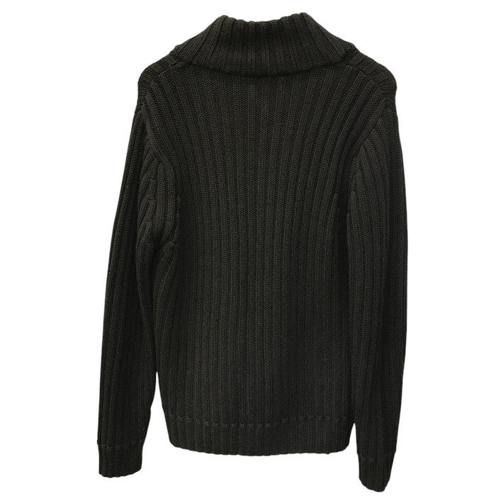 ARMANI COLLEZIONI アルマーニコレツォーニ ニット トップス メンズ 冬 ウール 厚手 リブ編み ショールカラー ブラウン 54サイズ 中古 W1