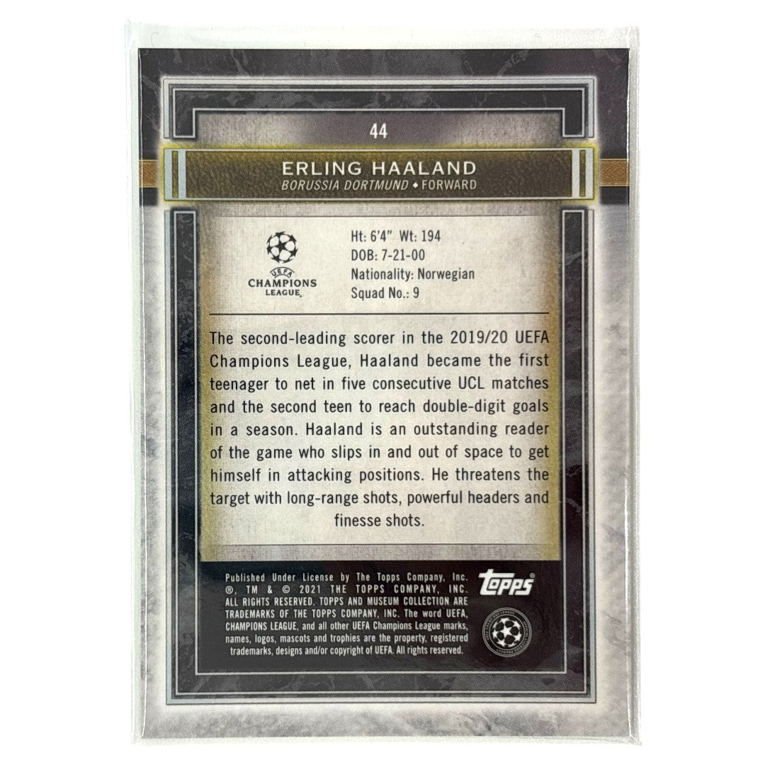 TOPPS サッカーカード MUSEUM COLLECTION ERLING HAALAND BORUSSIA DORTMUND #44 中古 IT1