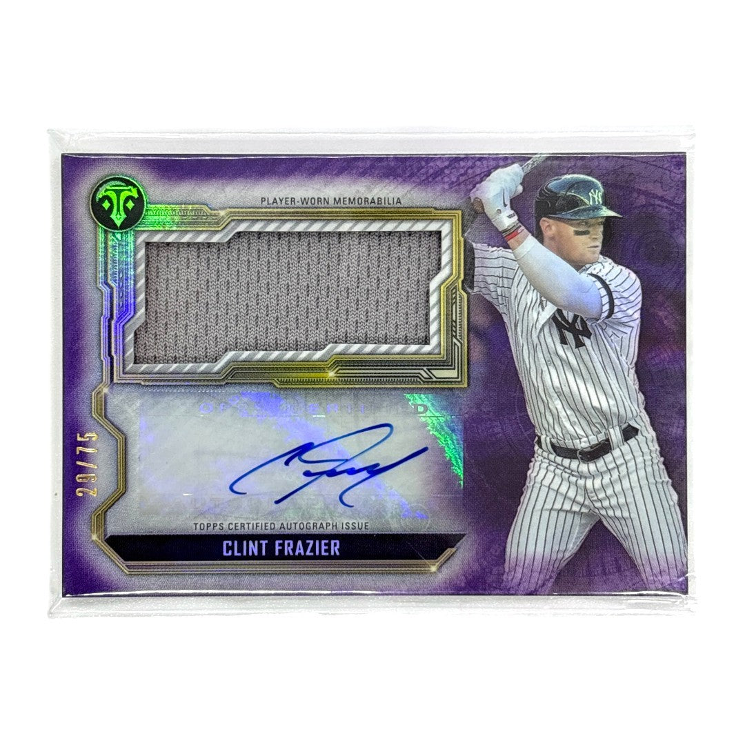 TOPPS MLBカード TRIPLE THREADS CLINT FRAZIER NEW YORK YANKEES 29/75 #ASJR-CF 中古 IT1