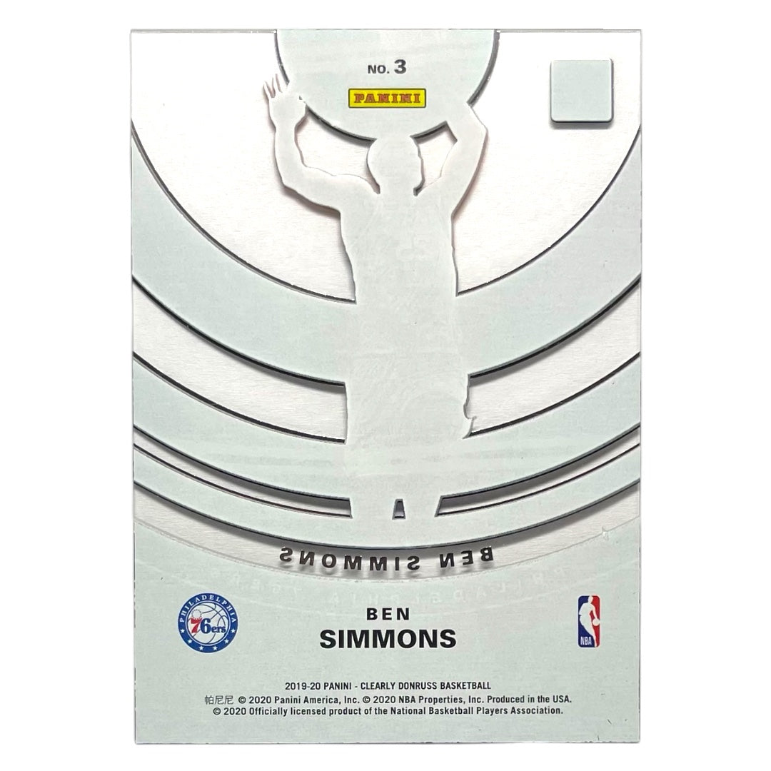 PANINI NBAカード CLEARLY DONRUSS BEN SIMMONS PHILADELPHIA 76ERS #3 中古 IT2