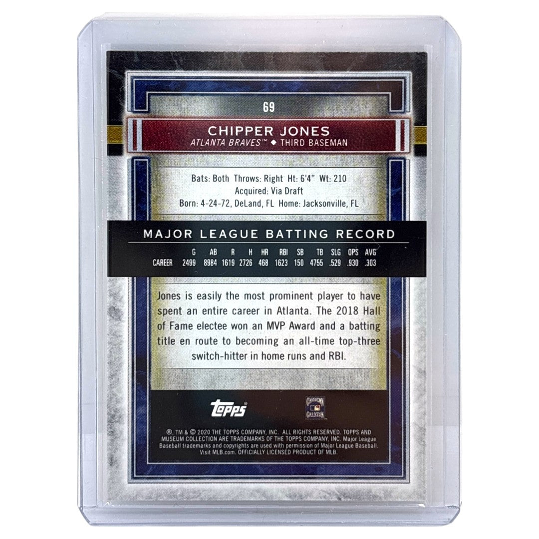 TOPPS MLBカード MUSEUM COLLECTION CHIPPER JONES ATLANTA BRAVES /150 #69 中古 IT1