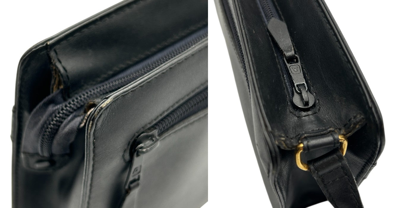 dunhill ダンヒル レザー セカンドバッグ 本革 鞄 クラッチバッグ メンズ ビジネス おでかけ 中古 W4