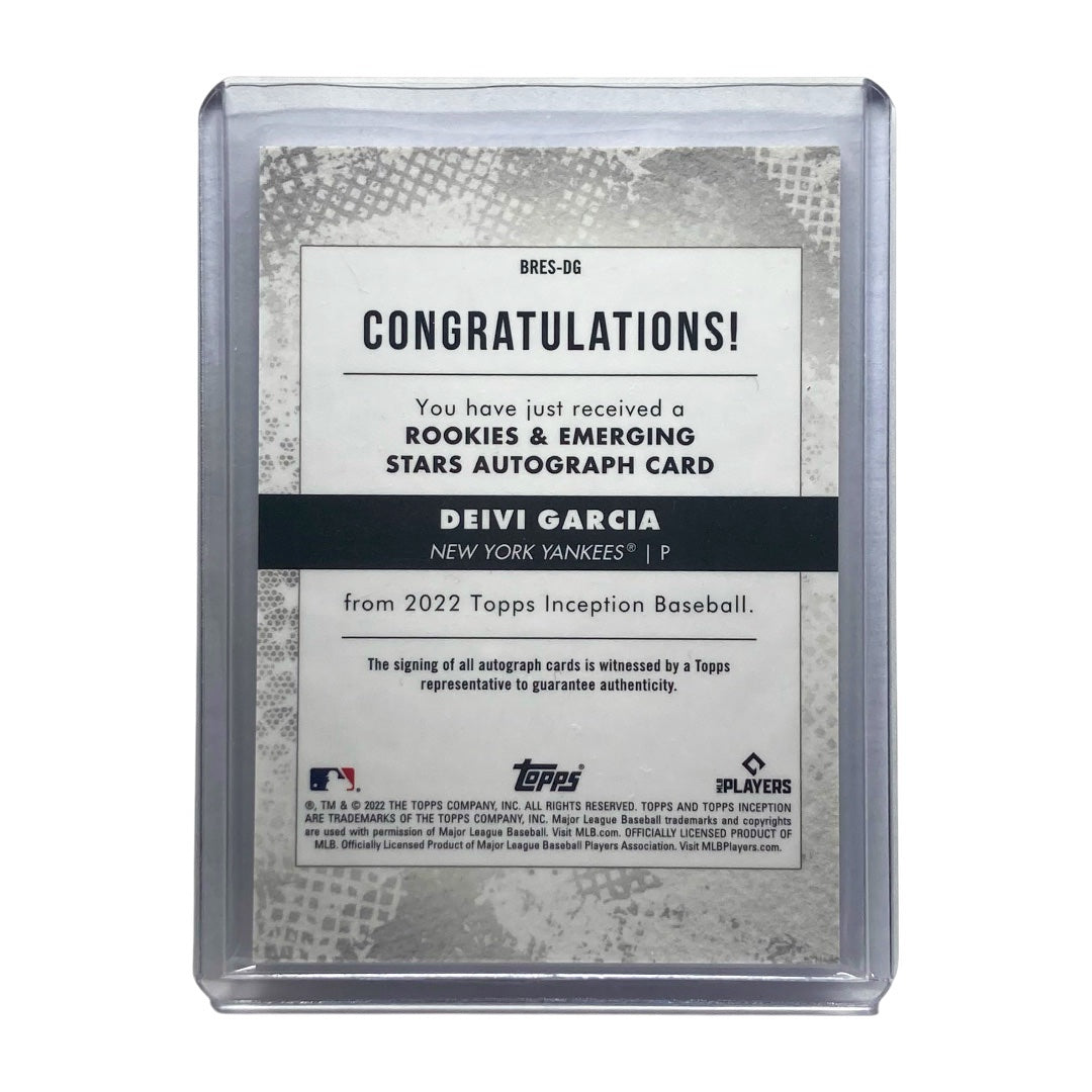TOPPS MLBカード INCEPTION DEIVI GARCIA YANKEES 55/99 #BRES-DG 中古 IT2