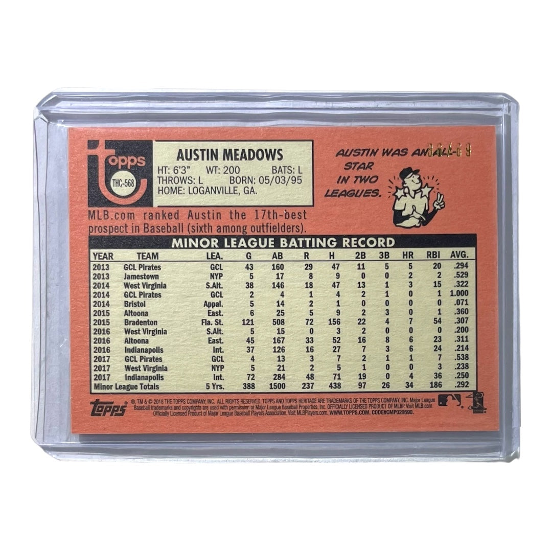 TOPPS MLBカード HERITAGE AUSTIN MEADOWS PIRATES /69 #THC-568 中古 IT2