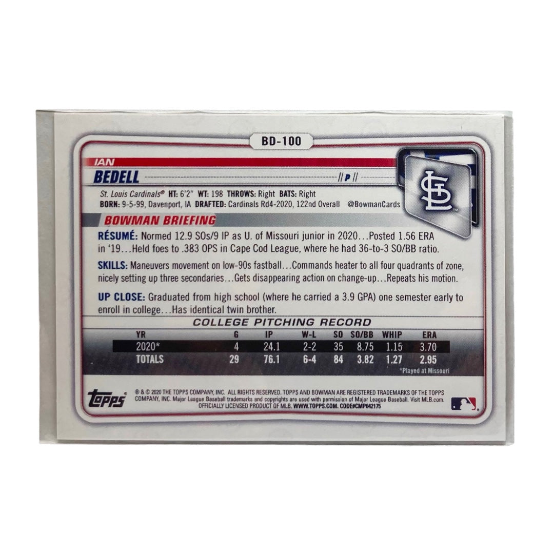 TOPPS MLBカード BOWMAN 1ST IAN BEDELL CARDINALS 38/50 #BD-100 中古 IT2