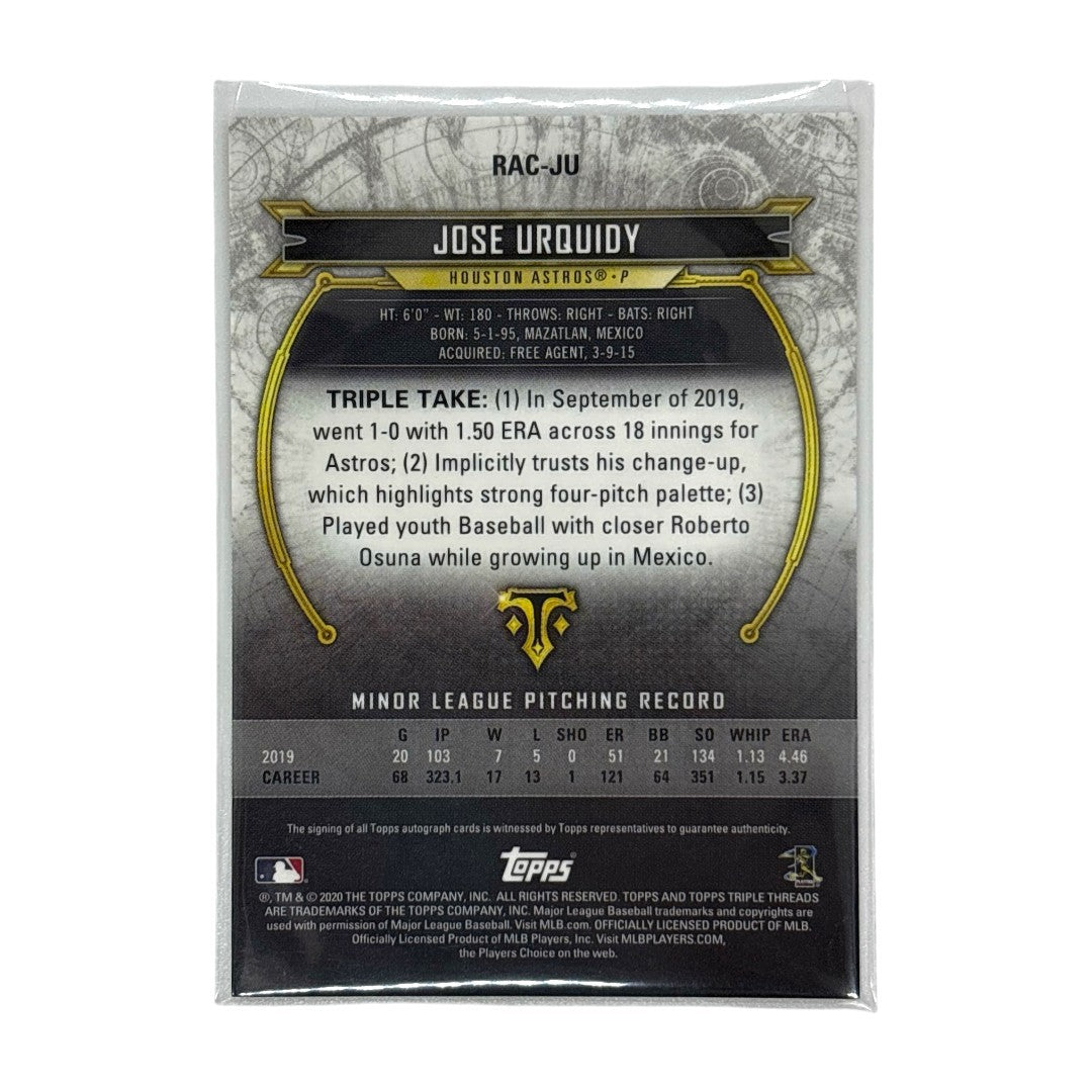 TOPPS MLBカード TRIPLE THREADS JOSE URQUIDY HOUSTON ASTROS 26/99 #RAC-JU 中古 IT1