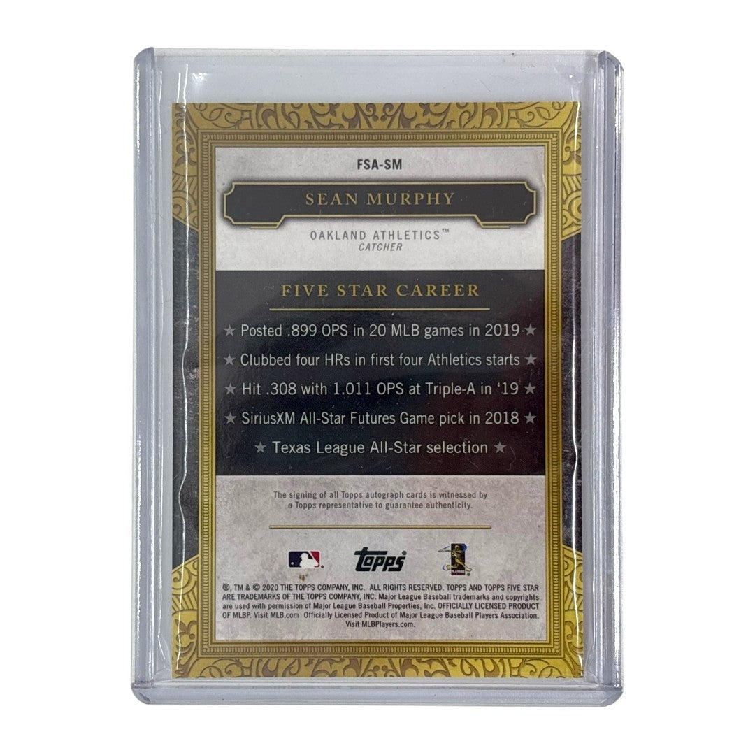 TOPPS MLBカード FIVE STAR SEAN MURPHY OAKLAND ATHLETICS #FSA-SM 中古 IT1