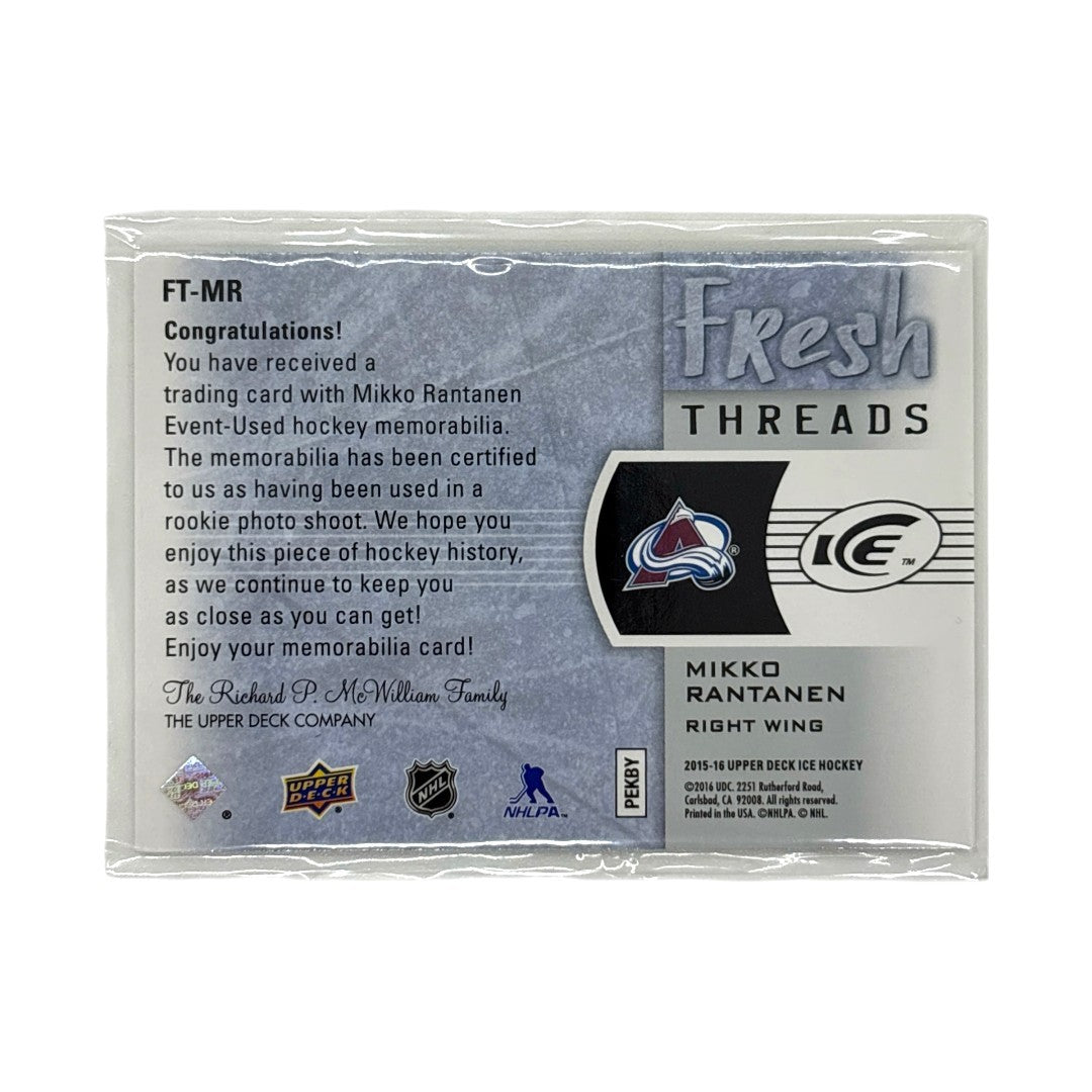 UPPER DECK NHLカード ICE MIKKO RANTANEN COLORADO AVALANCHE #FT-MR 中古 IT1