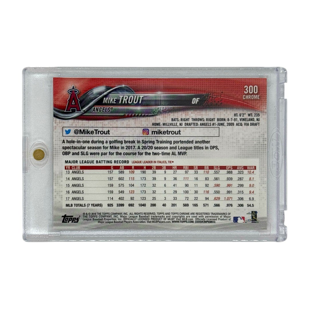 TOPPS MLBカード CHROME SAPPHIRE EDITION MIKE TROUT ANGELS #300 中古 IT1