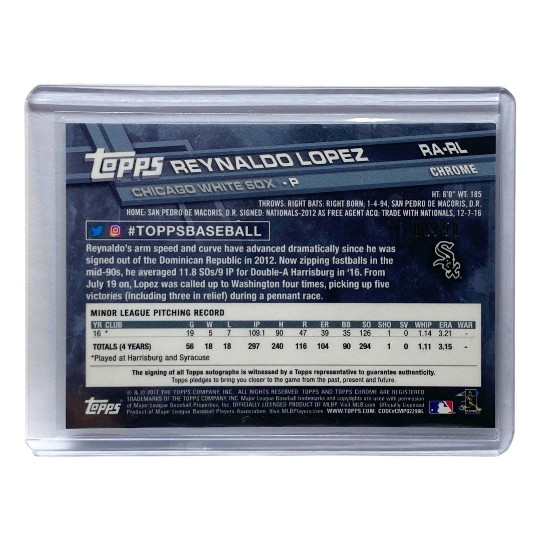 TOPPS MLBカード CHROME REYNALDO LOPEZ WHITE SOX 01/50 #RA-RL 中古 IT2