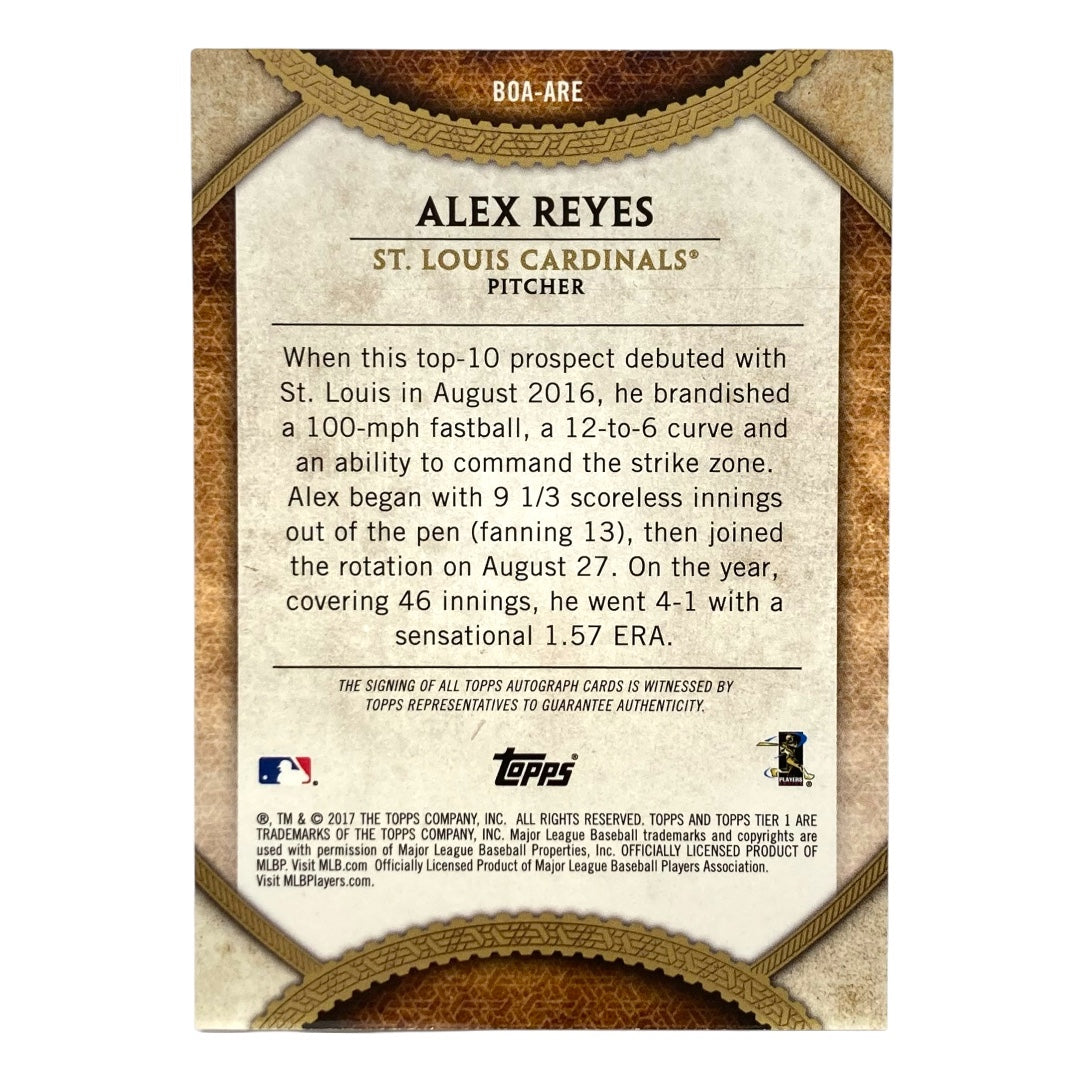 TOPPS MLBカード TIER ONE ALEX REYES CARDINALS 042/140 #BOA-ARE 中古 IT2
