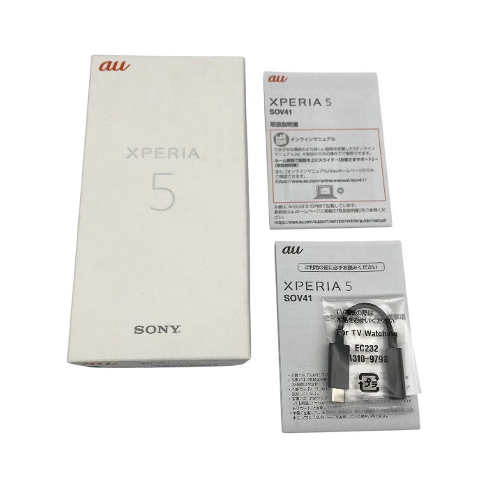 SONY XPERIA 5 スマートフォン 本体 4G アンドロイド SIMロック解除済み テレビ 有機EL スリム ブラック SOV41 中古 T1
