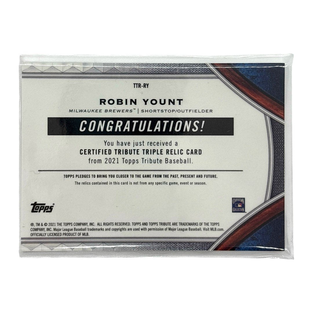 TOPPS MLBカード TRIBUTE ROBIN YOUNT MILWAUKEE BREWERS 031/150 #TTR-RY 中古 IT1